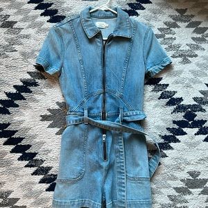 Alice + Olivia AOLA denim jumpsuit (size27)
